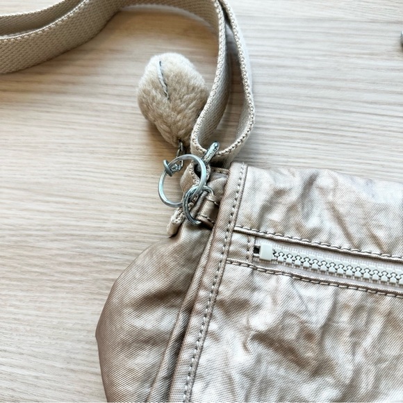 Kipling Sabian Metallic Gold Crossbody Purse - Picture 3 of 8